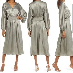 ELLIATT Sporades Long Sleeve Dress In Sage